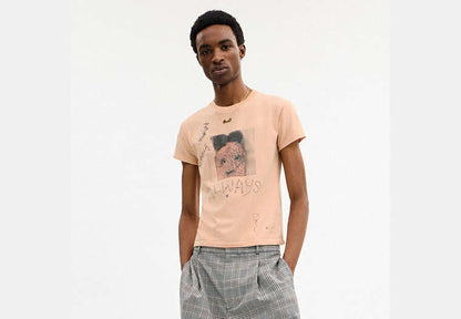 Carroty Shrunken T-Shirt In Organic Cotton