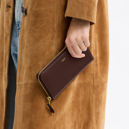 New York Slim Accordion Zip Wallet