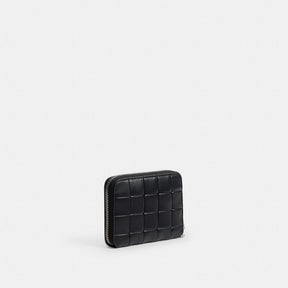 Zip Around Wallet In Checkerboard Upcrafted Leather