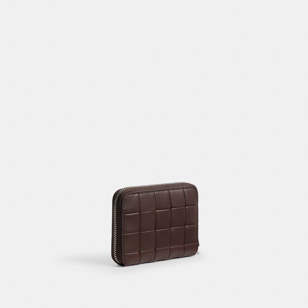Zip Around Wallet In Checkerboard Upcrafted Leather