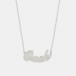 Ouch Nameplate Necklace