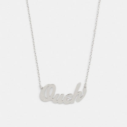 Ouch Nameplate Necklace