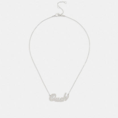 Ouch Nameplate Necklace