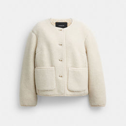 Short Sherpa Cardi Jacket