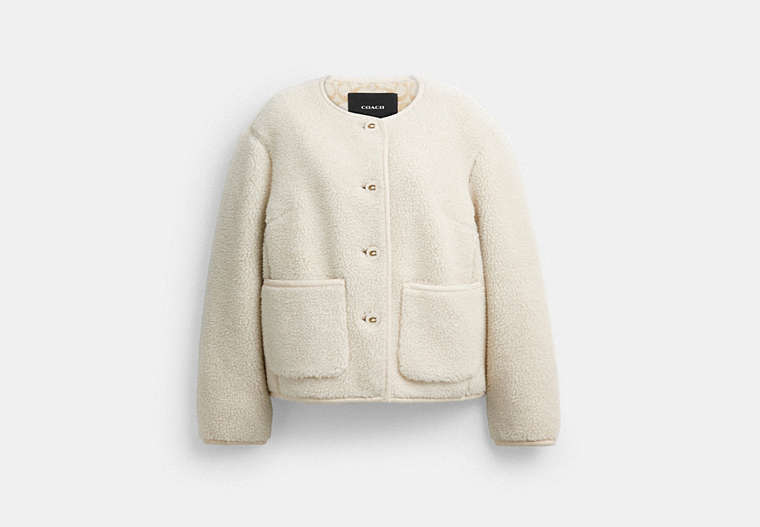 Short Sherpa Cardi Jacket
