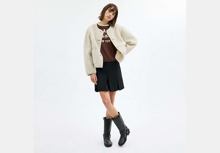 Short Sherpa Cardi Jacket
