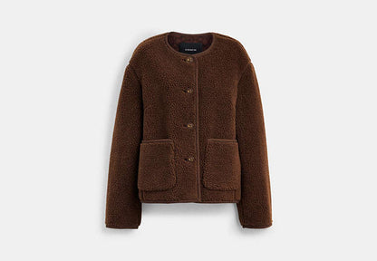 Short Sherpa Cardi Jacket