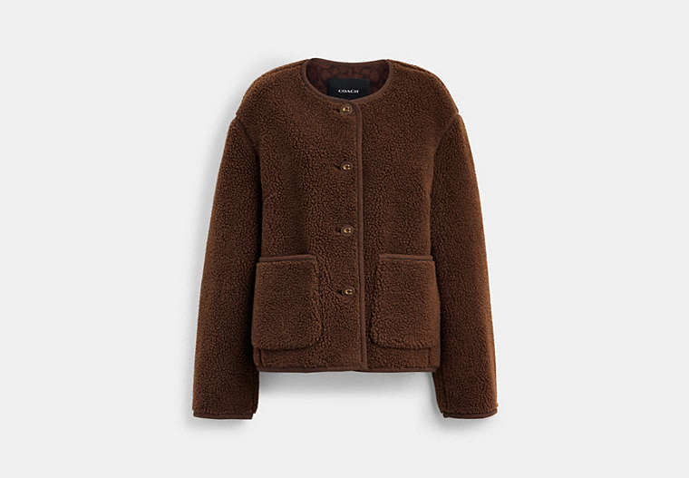Short Sherpa Cardi Jacket