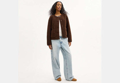 Short Sherpa Cardi Jacket