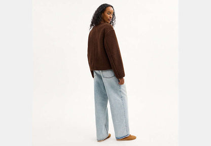 Short Sherpa Cardi Jacket