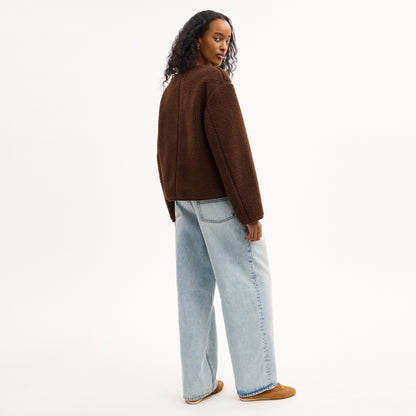 Short Sherpa Cardi Jacket
