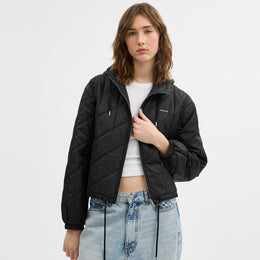 Quilted Blouson Hoodie