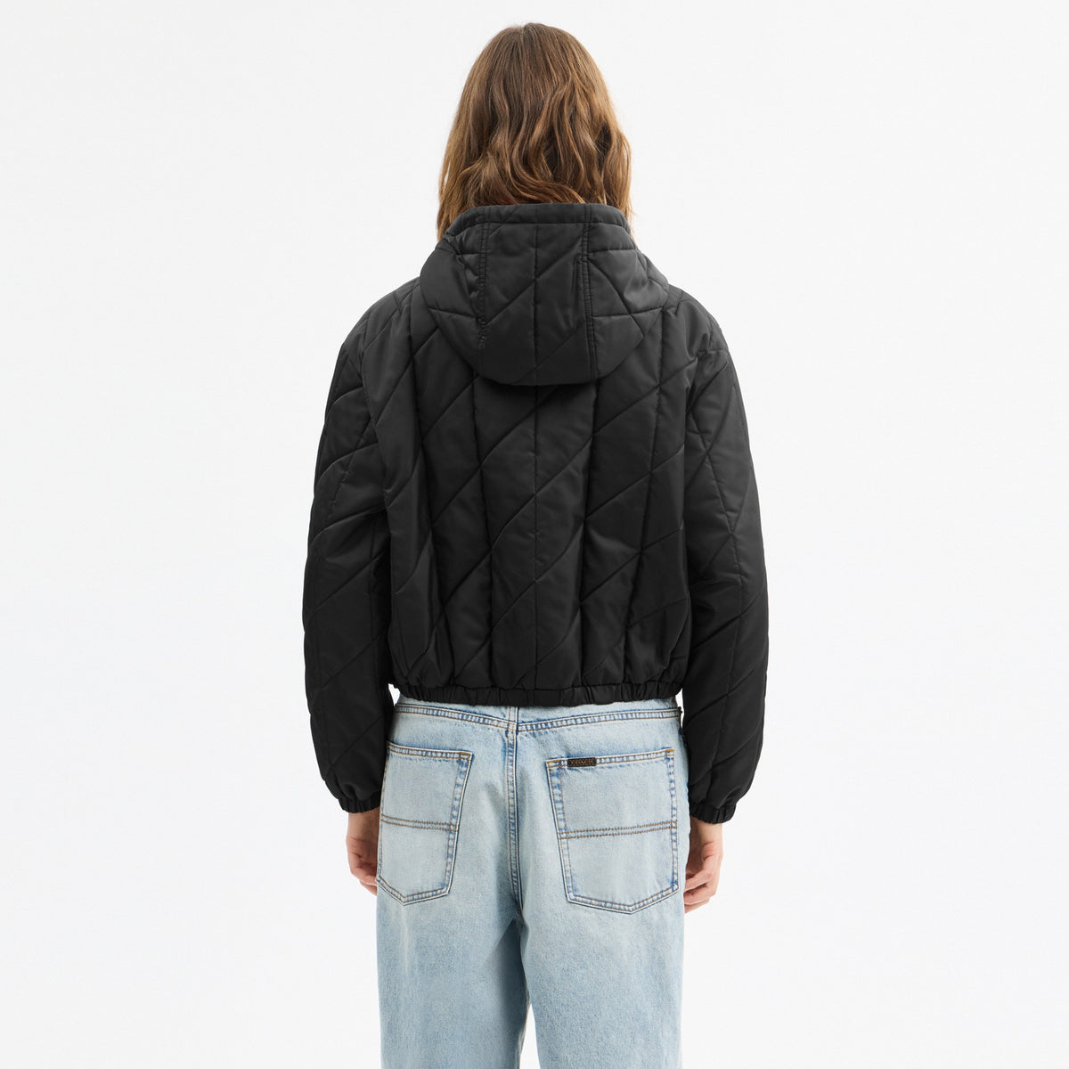 Quilted Blouson Hoodie