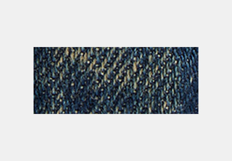 Essential Small Zip Around Card Case In Regenerative Cotton Denim With Quilting