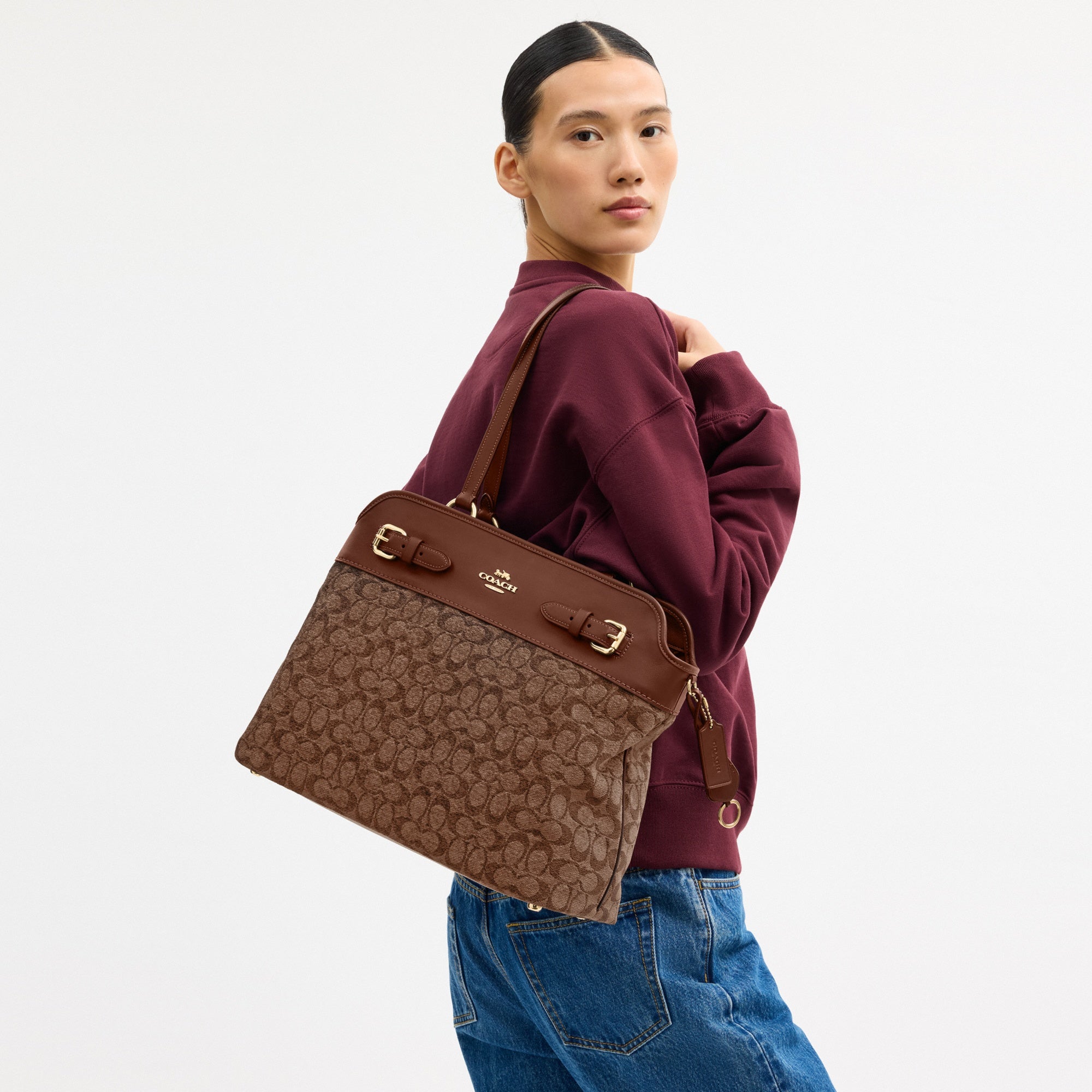 Easton Tote Bag In Signature Chenille