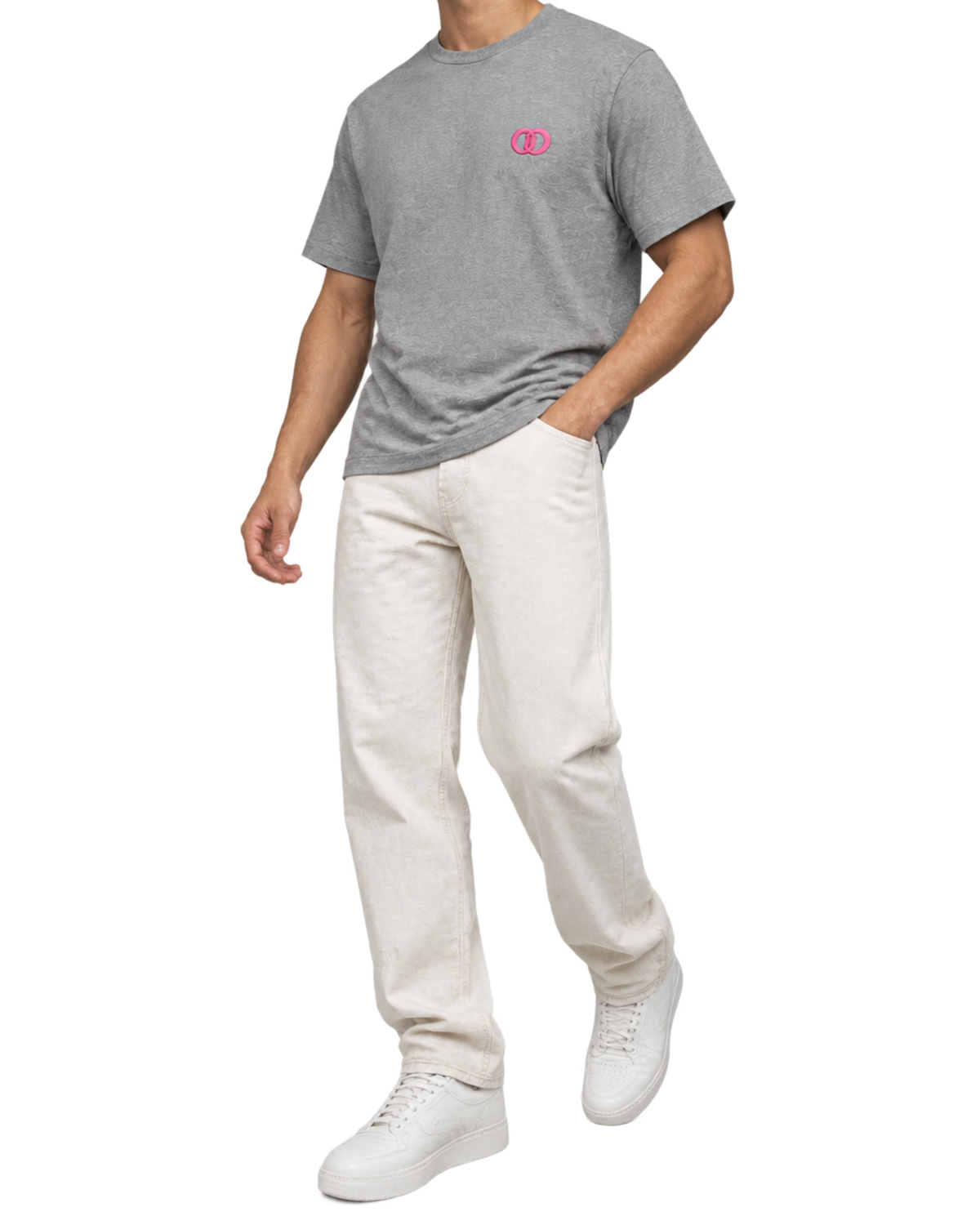CD Icon Grey Cotton Jersey