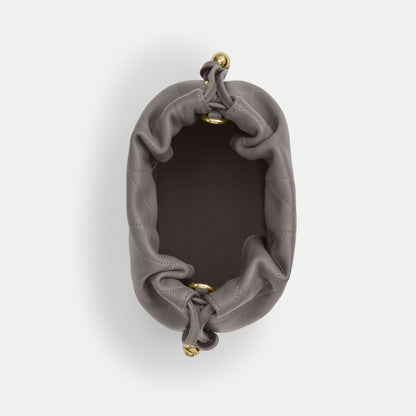 Faye Mini Drawstring Bag With Quilting