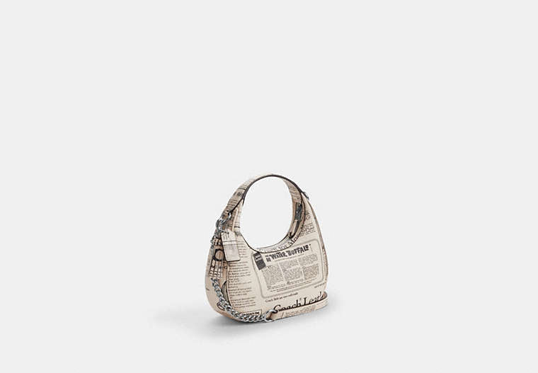Carmen Mini Crossbody Bag With Newspaper Print