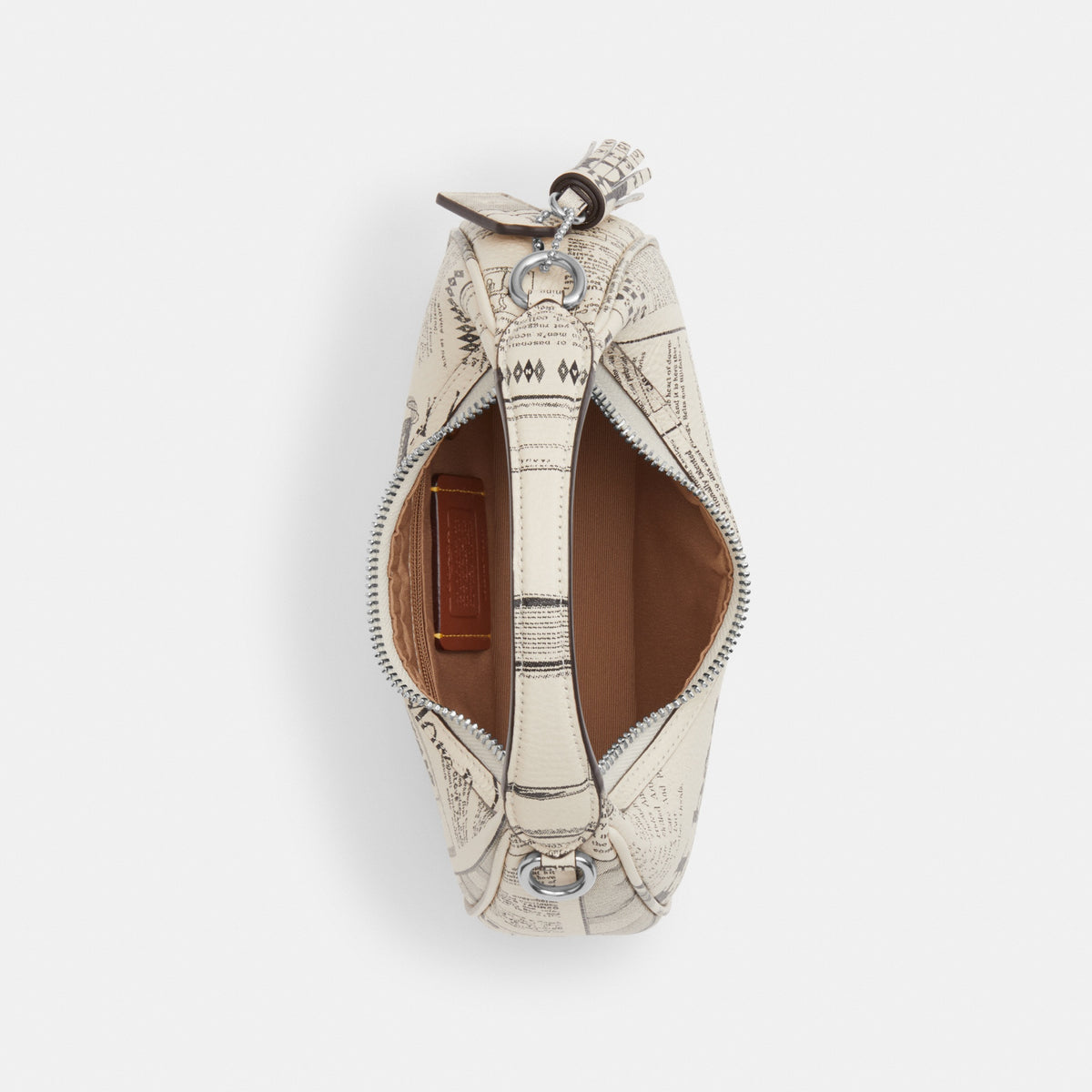 Carmen Mini Crossbody Bag With Newspaper Print