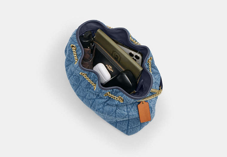 Evelyn Shoulder Bag In Regenerative Cotton With Quilting