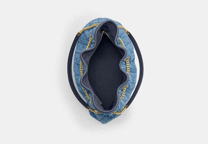 Evelyn Shoulder Bag In Regenerative Cotton With Quilting