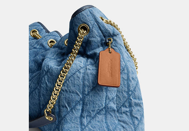 Evelyn Shoulder Bag In Regenerative Cotton With Quilting