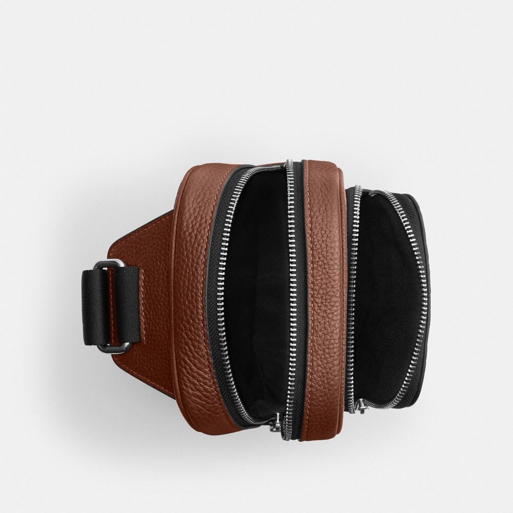 Racer Sling Pack In Signature Leather