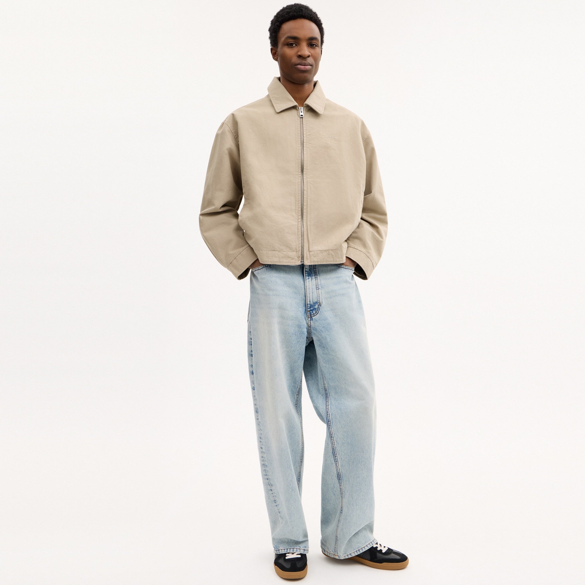 Zip Up Blouson Jacket