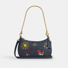 Teri Mini Crossbody Bag With Embroidery
