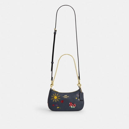 Teri Mini Crossbody Bag With Embroidery
