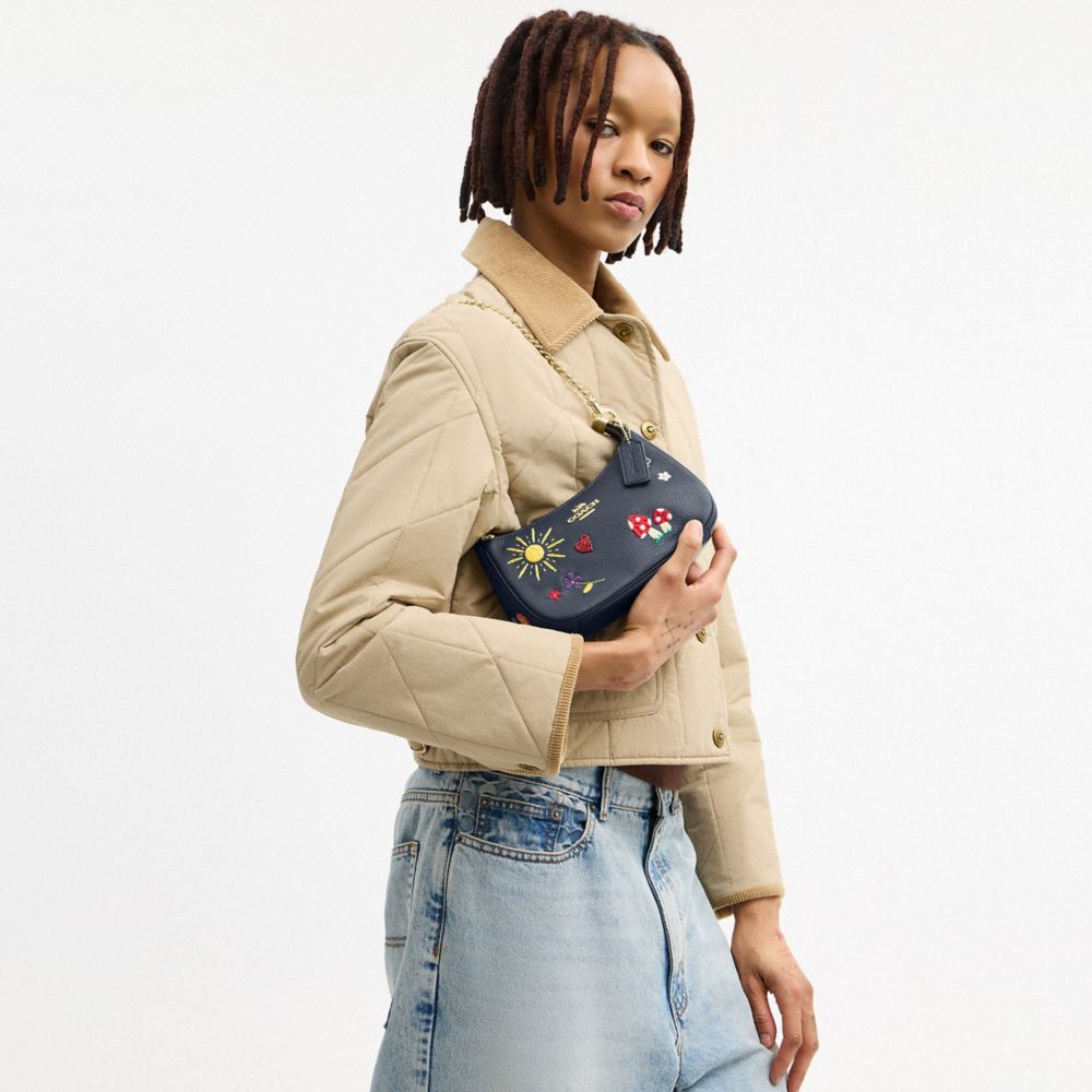 Teri Mini Crossbody Bag With Embroidery