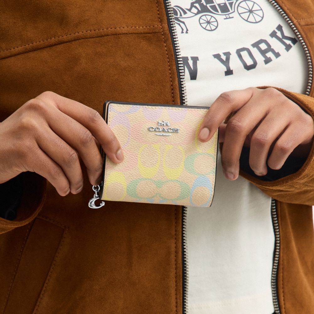 Snap Wallet With Cherry Print