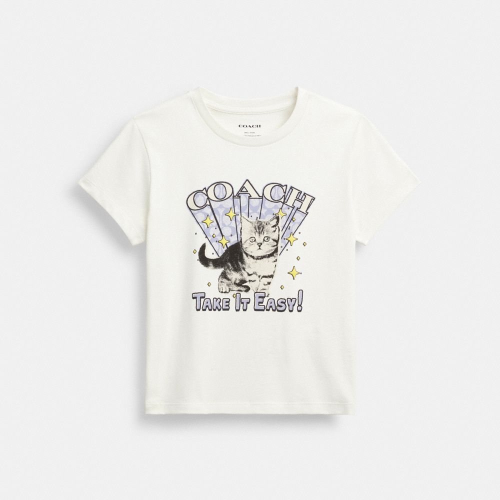 Cat T-Shirt In Organic Cotton