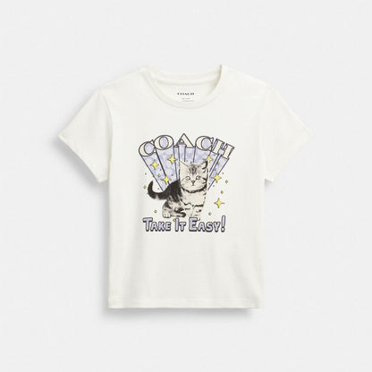 Cat T-Shirt In Organic Cotton