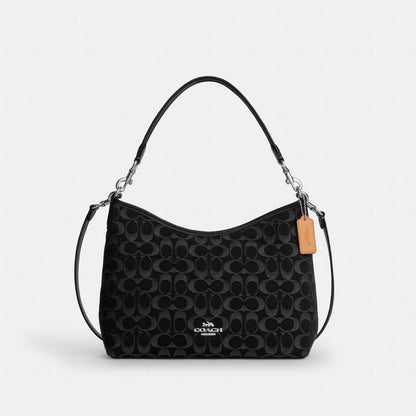 Laurel Shoulder Bag With Pockets In Loved Leather