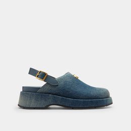 Sculpted C Platform Clog In Signature Textile Jacquard