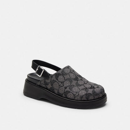 Sculpted C Platform Clog In Crystal Signature Jacquard