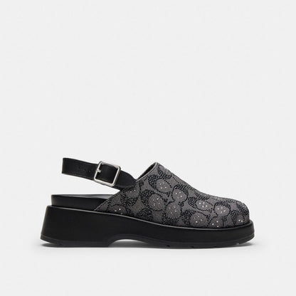 Sculpted C Platform Clog In Crystal Signature Jacquard
