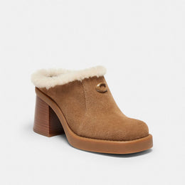 Sculpted C Heeled Mule