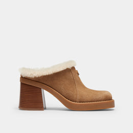 Sculpted C Heeled Mule