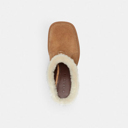 Sculpted C Heeled Mule