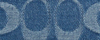 Long Zip Around Wallet In Signature Denim