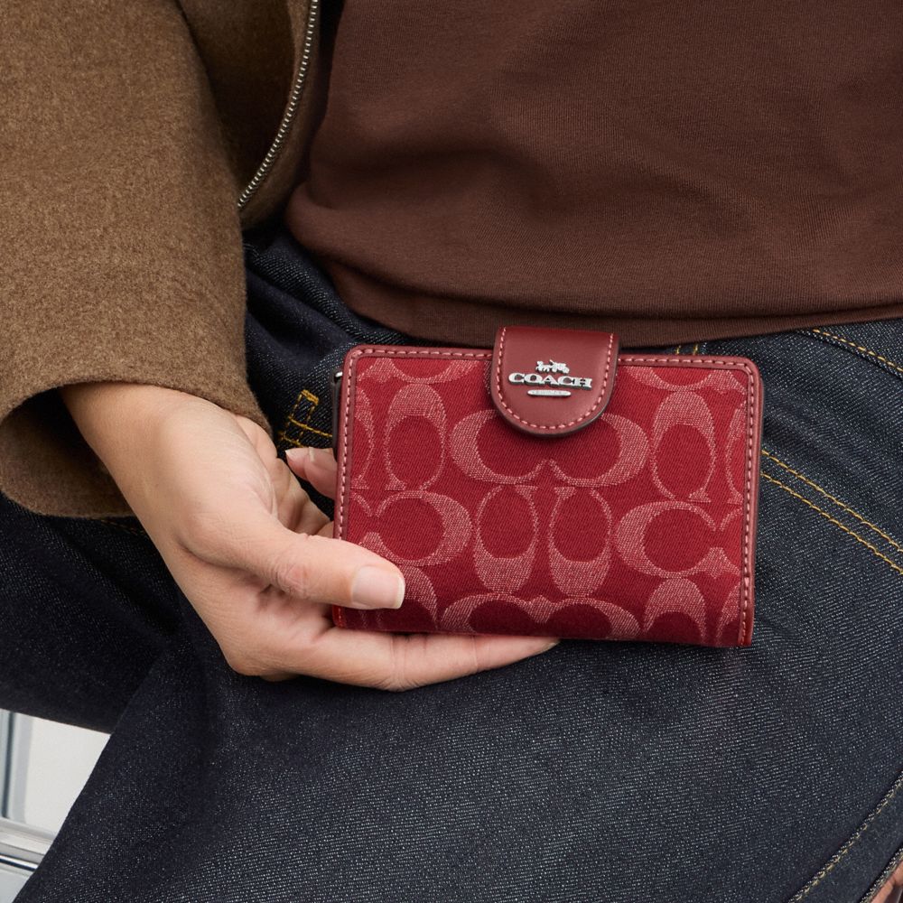 Medium Corner Zip Wallet In Loved Leather