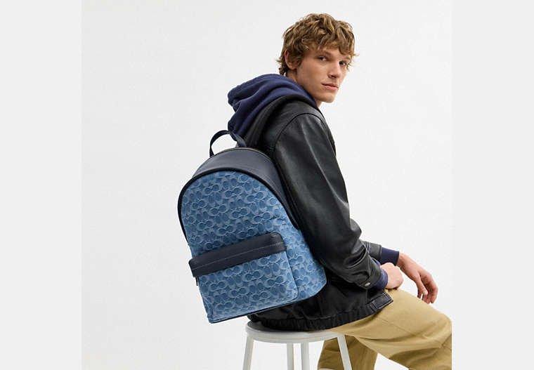 Taylor Backpack In Signature Denim