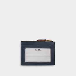 Mini Skinny ID Case In Signature Denim