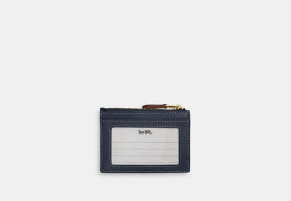 Mini Skinny ID Case In Signature Denim