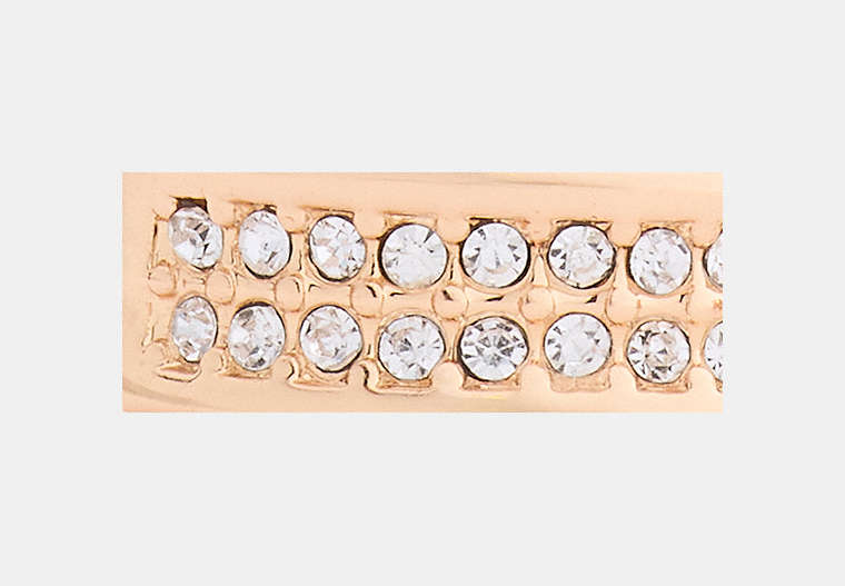 Pavé C Huggie Earrings