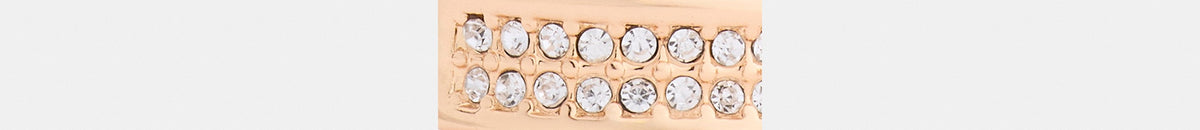 Pavé C Huggie Earrings