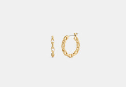 Linked C Small Hoop Earrings