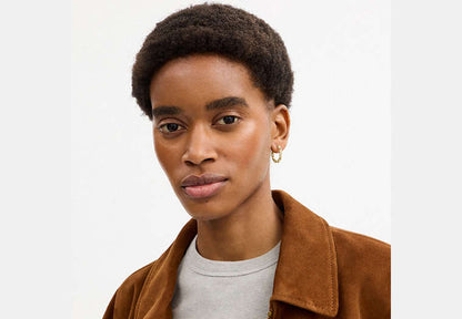 Linked C Small Hoop Earrings